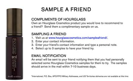 hourglass makeup samples
