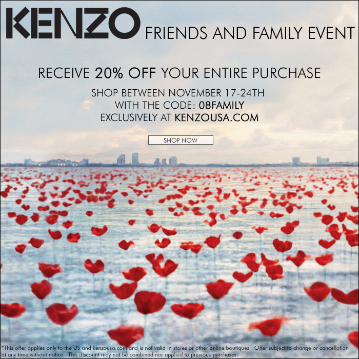 kenzo promotion code