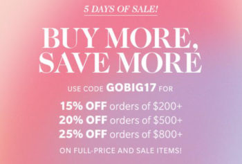 Shopbop Buy More Save More Sale February 2017